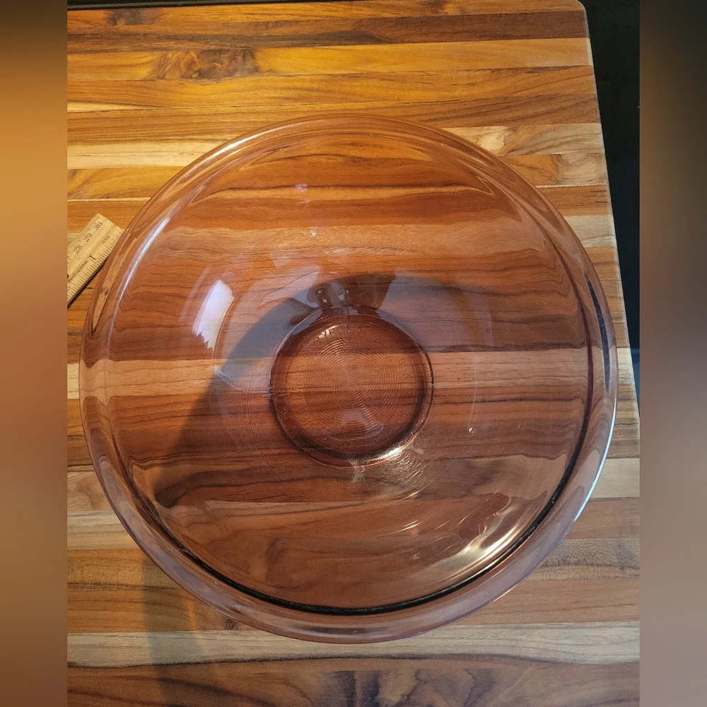 Pyrex Vintage Cranberry Glass Bowl 325 2.5L‎